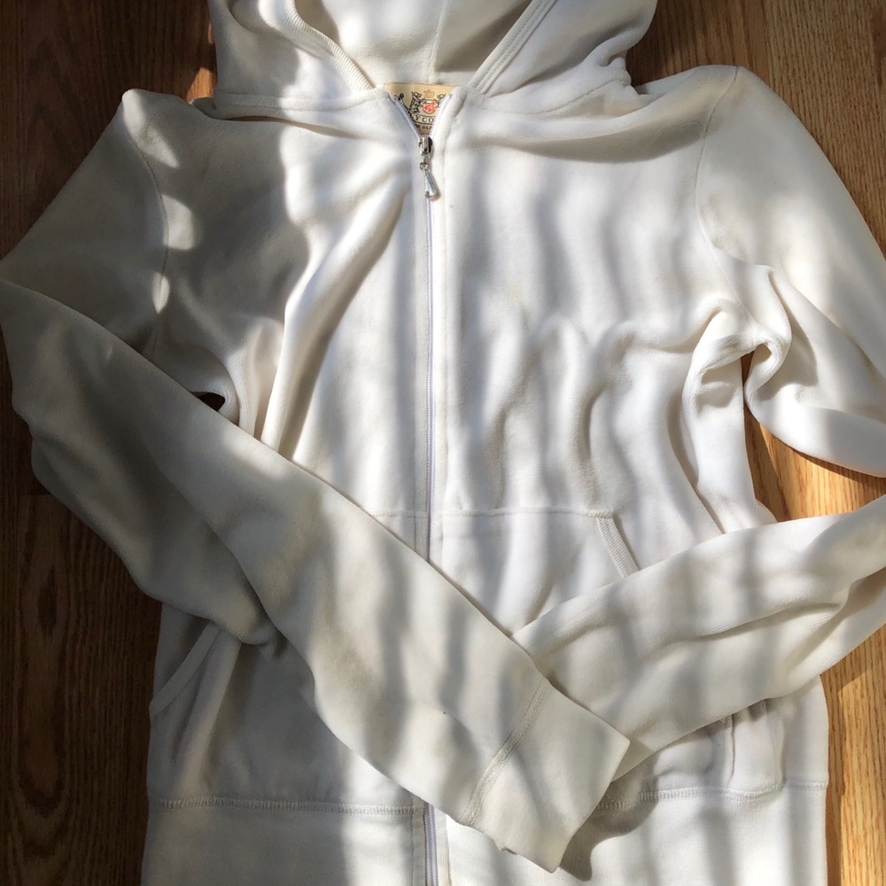 Juicy White tracksuit top